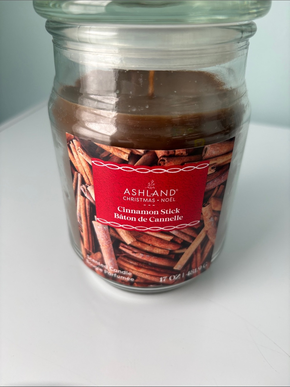 Ashland Cinnamon Stick Jar Candle - Red & Brown